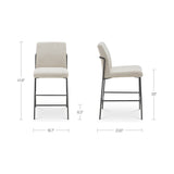 Danny Ivory Counter Stool - Ornate Home
