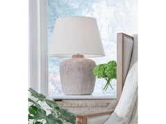 Danry Distressed Cream Table Lamp (Set of 2) - Ornate Home