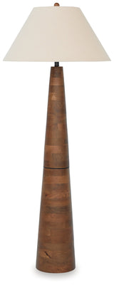 Danset Brown Floor Lamp (Online Special Price) - Ornate Home