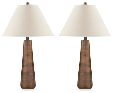 Danset Brown Table Lamp (Set of 2) - Ornate Home