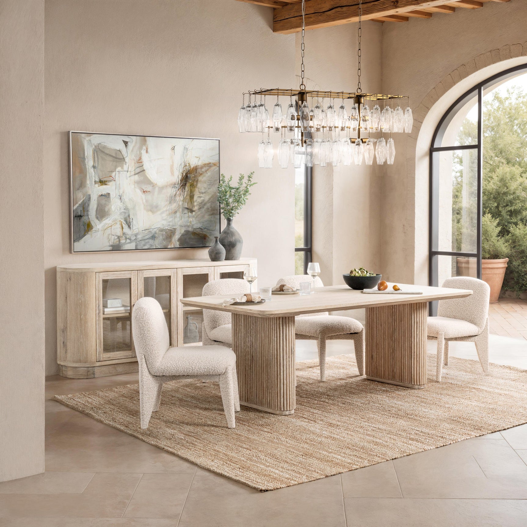 Danson Fallow Ivory Dining Chair - Ornate Home