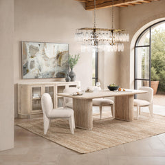 Danson Fallow Ivory Dining Chair - Ornate Home
