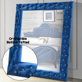 Dante Blue Velvet Floor Mirror - Ornate Home