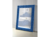 Dante Blue Velvet Floor Mirror - Ornate Home