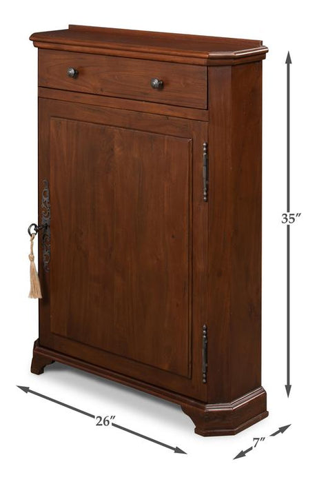 Dante Brown Hall Cabinet - Ornate Home