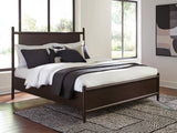 Dantenton Merlot California King Panel Bed - Ornate Home