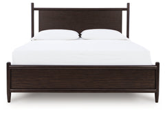Dantenton Merlot King Panel Bed - Ornate Home