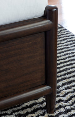Dantenton Merlot King Panel Bed - Ornate Home