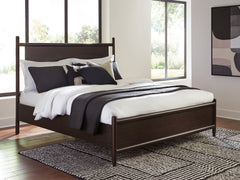 Dantenton Merlot Queen Panel Bed - Ornate Home