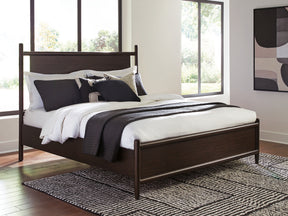 Dantenton Merlot Queen Panel Bed - Ornate Home