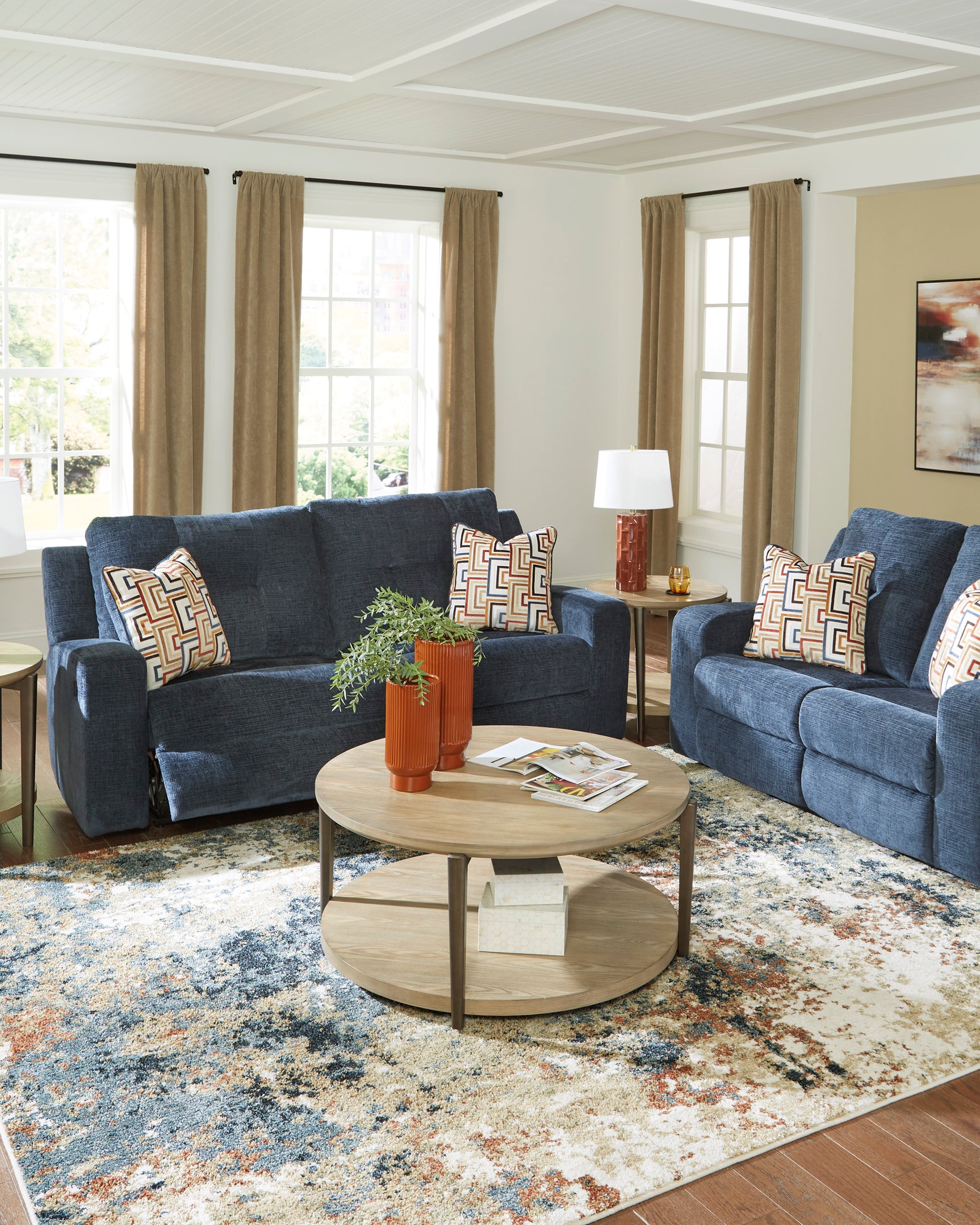 Danum Ink 2 Seat Reclining Sofa - Ornate Home