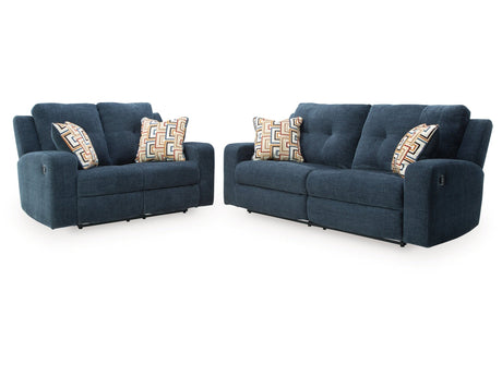 Danum Ink Reclining Sofa and Loveseat (Online Special Price) - Ornate Home