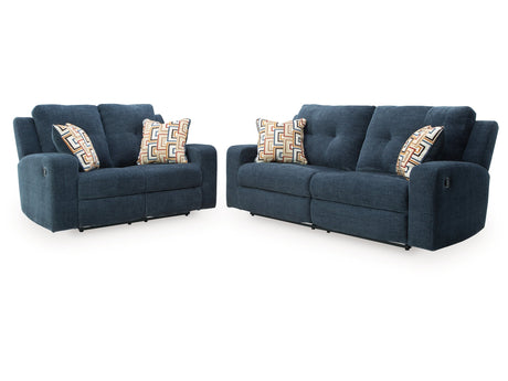 Danum Ink Reclining Sofa and Loveseat - Ornate Home