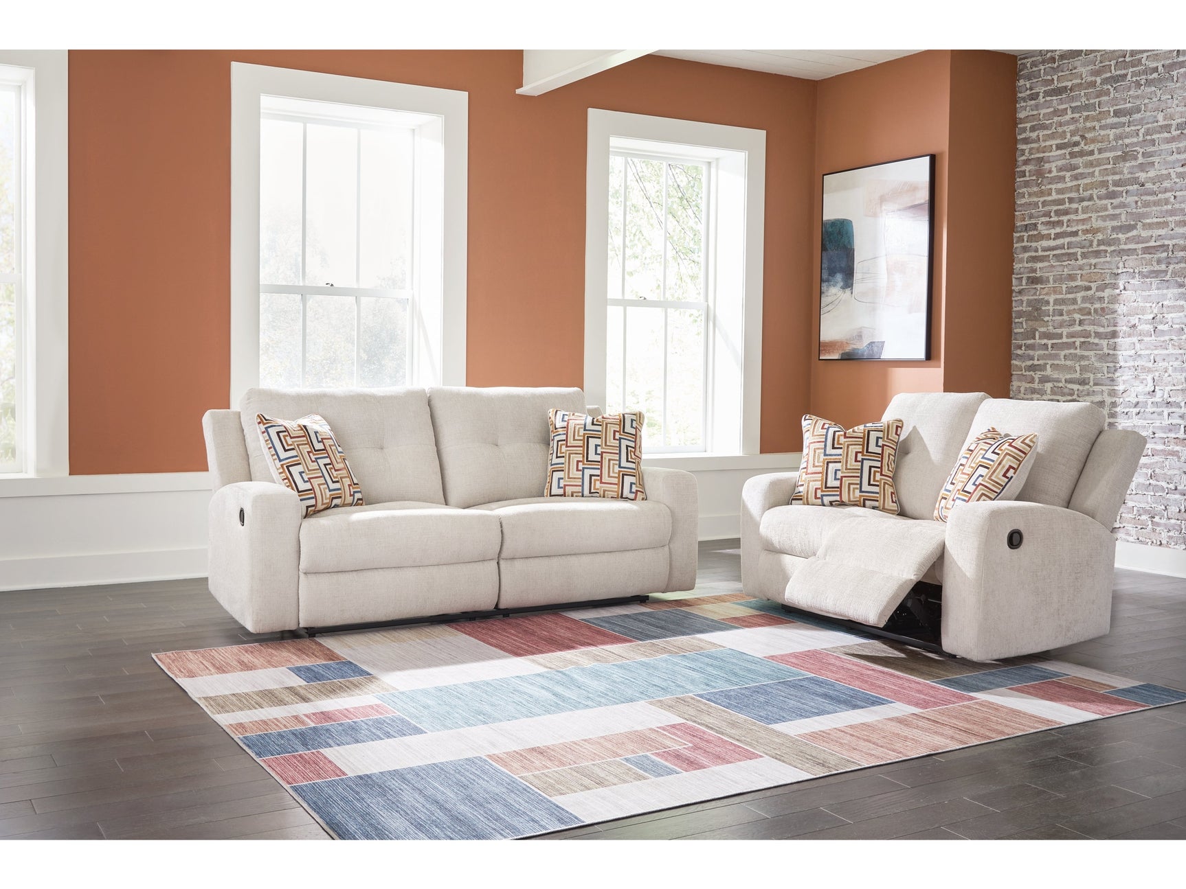 Danum Stone Reclining Sofa and Loveseat - Ornate Home