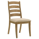 Danvers Brown Oak / Beige Side Chair (Set of 2) - Ornate Home