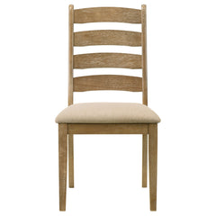 Danvers Brown Oak / Beige Side Chair (Set of 2) - Ornate Home