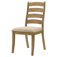 Danvers Brown Oak / Beige Side Chair (Set of 2) - Ornate Home