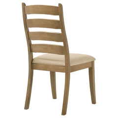 Danvers Brown Oak / Beige Side Chair (Set of 2) - Ornate Home