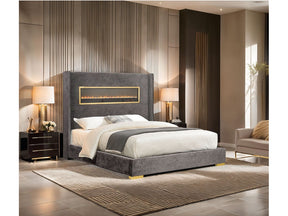 Danvers Gray E.King Bed - Ornate Home
