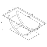 Danville Chrome 2-piece Glass Top Coffee and End Table Set - Ornate Home