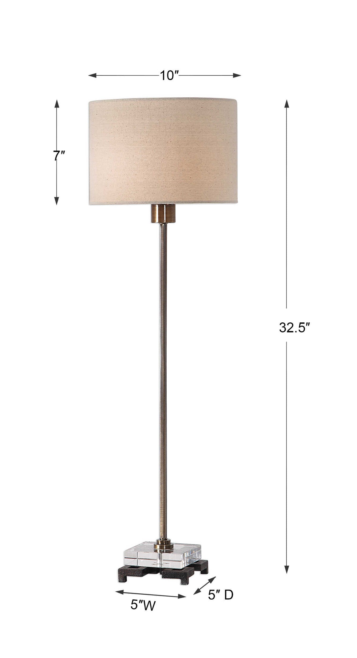 Danyon Brass Table Lamp - Ornate Home