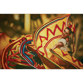 Danza Folklorica Multicolor Printed Canvas Painting - Ornate Home