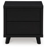 Danziar Black Dresser, Chest and Nightstand - Ornate Home