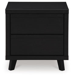 Danziar Black Dresser, Chest and Nightstand - Ornate Home