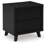 Danziar Black Dresser, Chest and Nightstand - Ornate Home