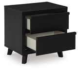 Danziar Black Dresser, Chest and Nightstand - Ornate Home