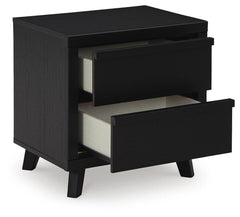 Danziar Black Dresser, Chest and Nightstand - Ornate Home
