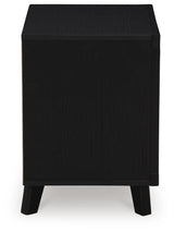 Danziar Black Dresser, Chest and Nightstand - Ornate Home