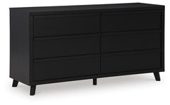 Danziar Black Dresser, Chest and Nightstand - Ornate Home