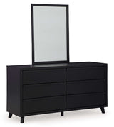 Danziar Black Dresser & Mirror - Ornate Home