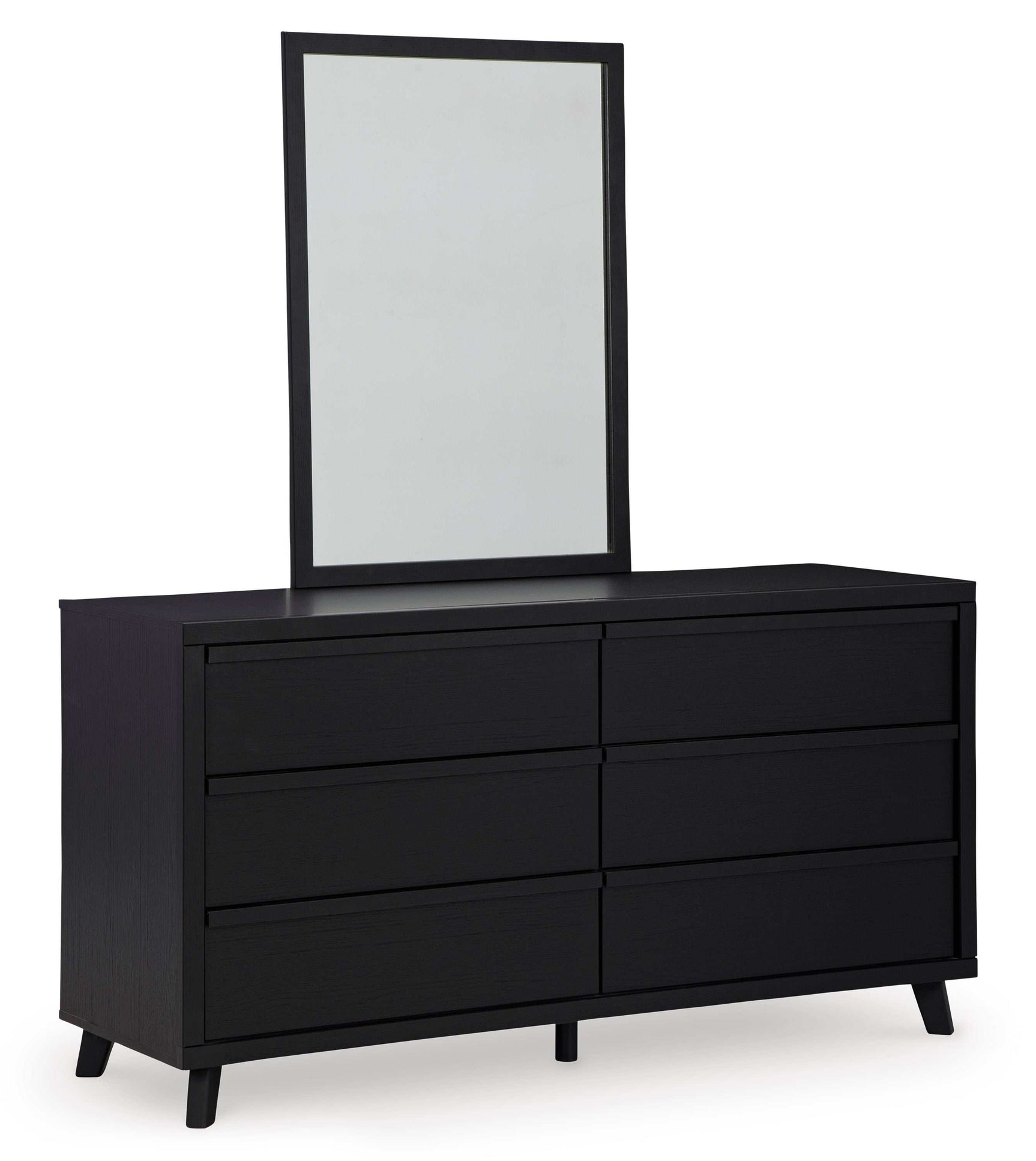 Danziar Black Dresser & Mirror - Ornate Home