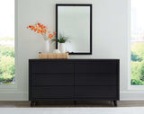 Danziar Black Dresser & Mirror - Ornate Home