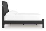 Danziar Black Full Panel Bed, Dresser and Mirror (Online Special Price) - Ornate Home