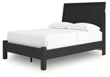 Danziar Black Full Panel Bed, Dresser and Mirror (Online Special Price) - Ornate Home