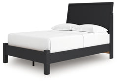 Danziar Black Full Panel Bed, Dresser and Mirror - Ornate Home