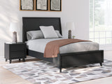 Danziar Black Full Panel Bed - Ornate Home