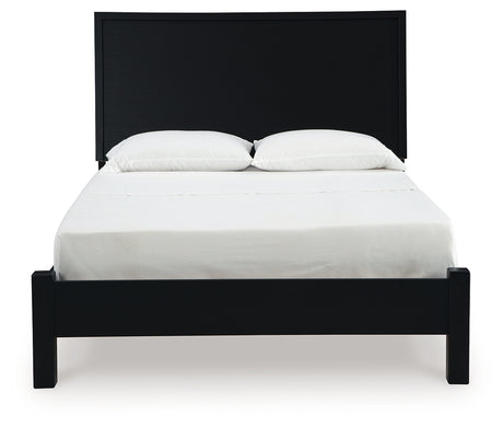 Danziar Black Full Panel Bed - Ornate Home