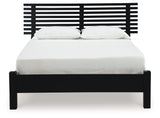Danziar Black Full Slat Panel Bed (Online Special Price) - Ornate Home
