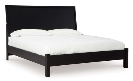 Danziar Black King Panel Bed - Ornate Home