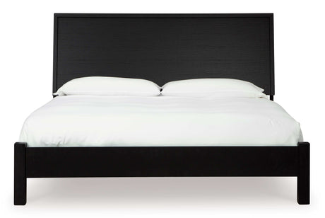 Danziar Black King Panel Bed - Ornate Home