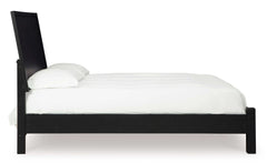 Danziar Black King Panel Bed - Ornate Home
