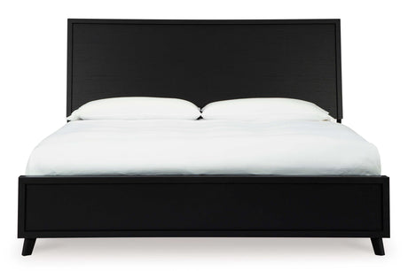 Danziar Black King Panel Bed - Ornate Home
