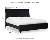 Danziar Black King Panel Bedroom Set with Dresser, Mirror and Nightstand (Online Special Price) - Ornate Home