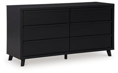 Danziar Black King Panel Bedroom Set with Dresser and 2 Nightstands - Ornate Home