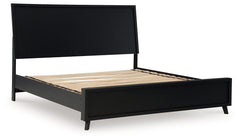 Danziar Black King Panel Bedroom Set with Dresser and 2 Nightstands - Ornate Home