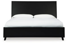 Danziar Black King Panel Bedroom Set with Dresser and 2 Nightstands - Ornate Home